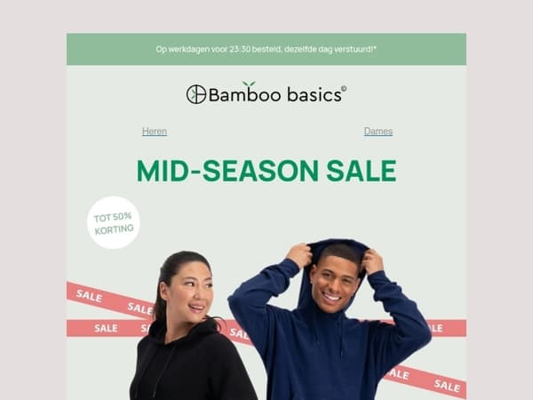 Mid-season sale is begonnen