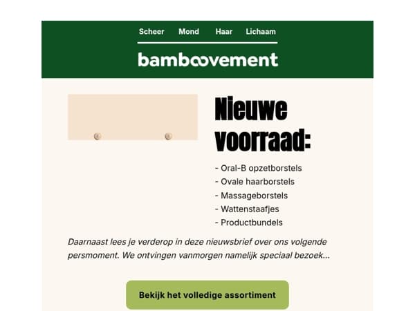 Zoals beloofd: de nieuwe voorraad is binnen
