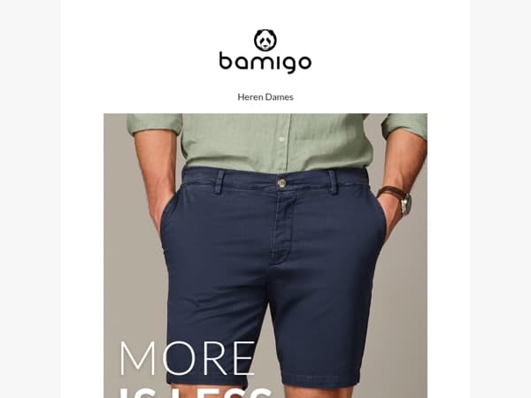 Twee korte broeken = €50 korting