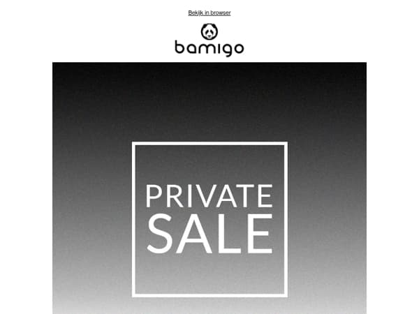 Private sale: exclusieve kortingen