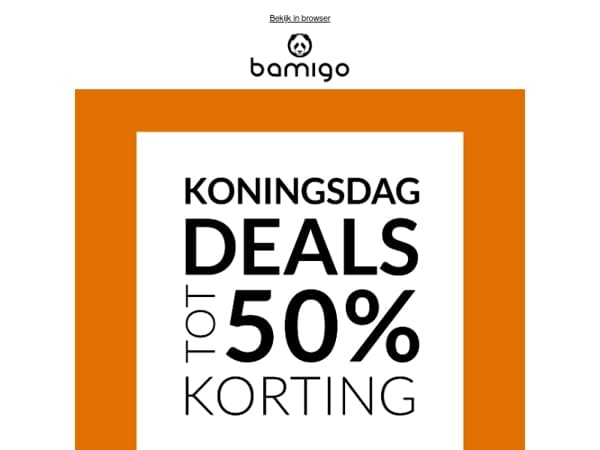 Alleen vandaag nog tot 50% korting