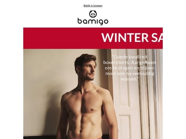 Je favoriete boxershorts zijn in de sale