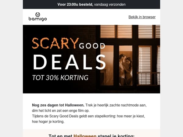 Knus onder de deken, enge film aan 🎃