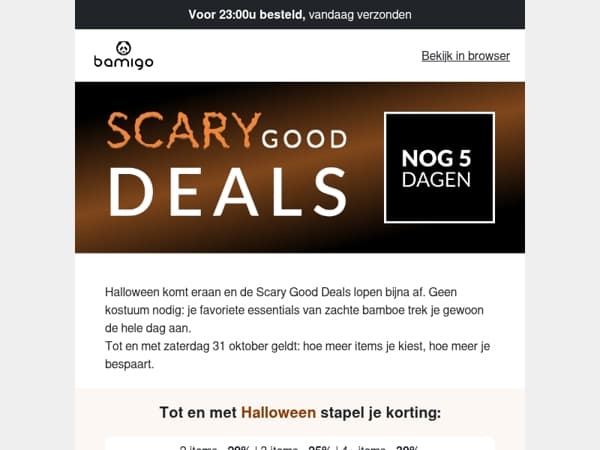 Nog 5 dagen Scary Good Deals