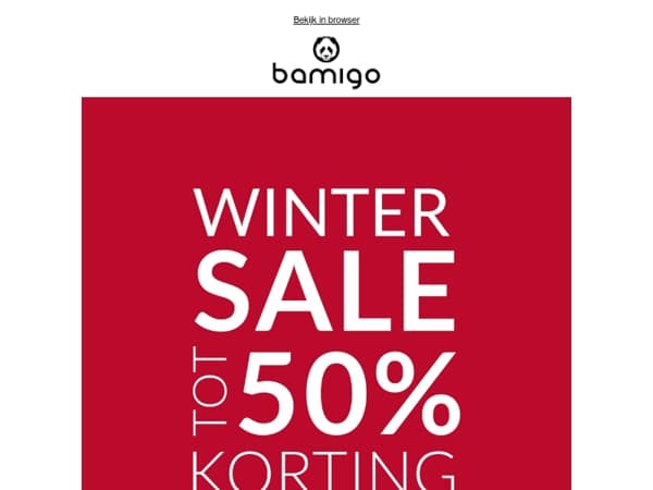 De wintersale is van start ❄️