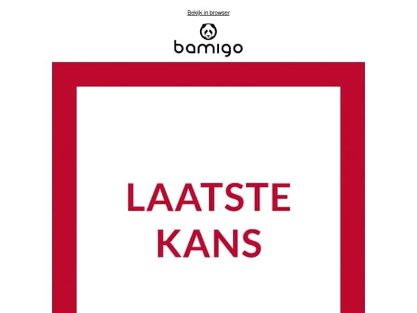 ❗️ Wintersale eindigt vandaag
