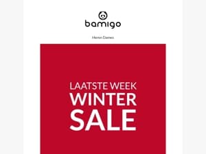 ❗️ Wintersale: nog één week