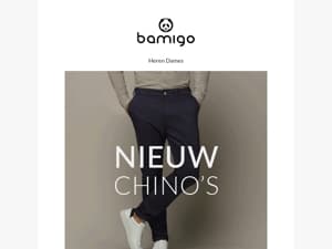 Nieuw: tijdloze chino’s