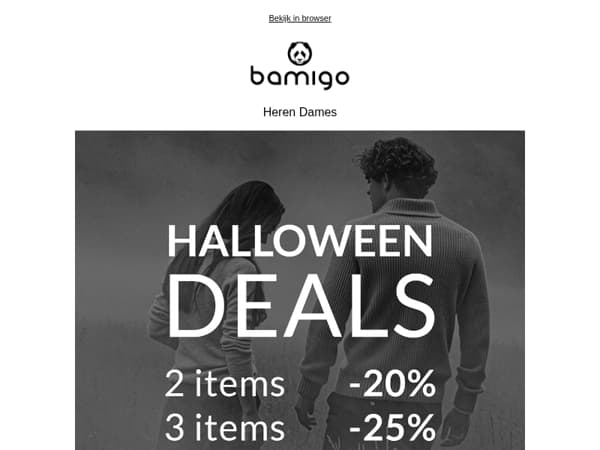 Schrik niet: tot 30% Halloweenkorting 🎃