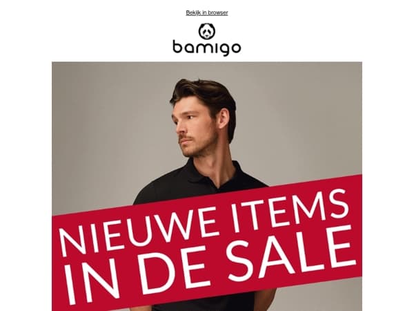 Nieuwe items in de sale