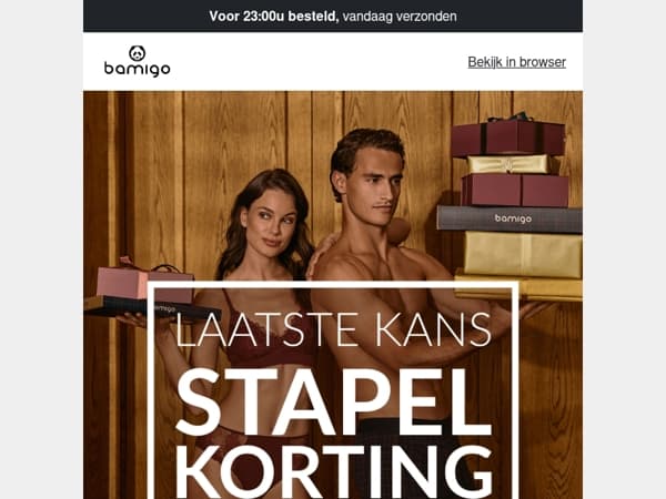 Polo of jeans? Laatste kans op je stapelkorting