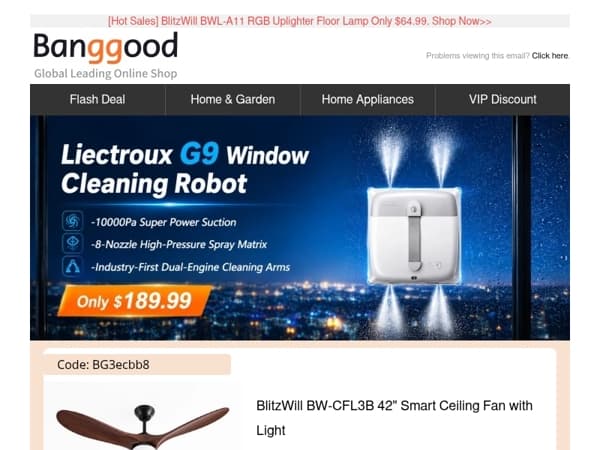 🏝️[New] Liectroux G9 Window Cleaner Only $189.9, $6.99 Anti-Blue Reading Glasses >>