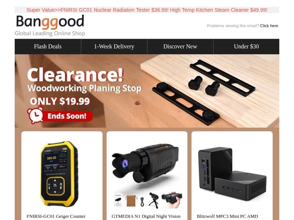 [Time-Limited CLEARANCE⏰!]  Woodworking Planing Stop $19.99! ENJOYWOOD Trimming Router Base $25.99! More Inside>>
