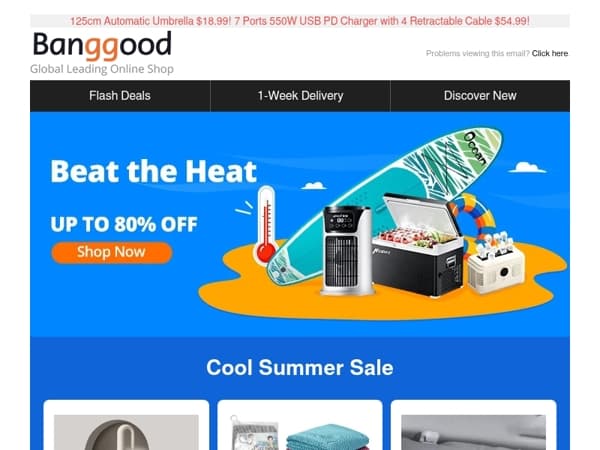 [Beat the Heat❄️] Cool Summer Sale is Live: Grab Up to 80% OFF on Cooling Gadgets!