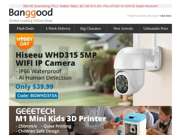 Only $105.99 Refurbished ATOMSTACK A10 Laser Engraver, $39.99 Hiseeu WHD315 5MP IP Camera.