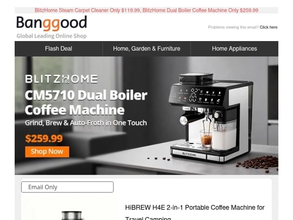 🥇[Only $64.99] HiBREW H4E 2-in-1 Portable Coffee Machine, $7.49 Auto Zoom HD Reading Glasses >>