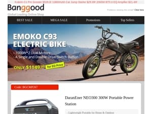 [Up To 70% OFF!] Year-end Clearance! Power Station From $107.9! EDC Flashlight 2000lm Only $19.99! Night Vision Monocular $29.99! Shop Now! >>