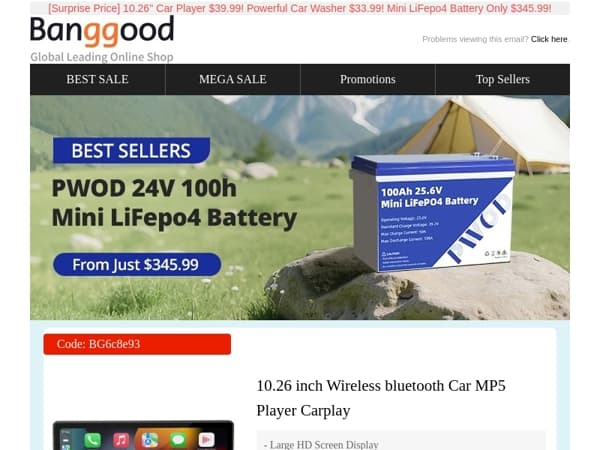 Outdoor Hottest>> Car Jump Starter Only $37.99! 120Km Max Range PVY Z20 PRO EVO E-Bike $799!