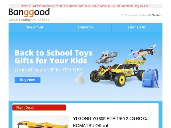 [RC Toys Back To Shool Sale: Up to 70% Off!] New Arrival YI GONG YG605 KOMATSU Dump Truck From $82.99! RC ERA C180 BO-105 Helicopter From $168.99!Grab Now!>>
