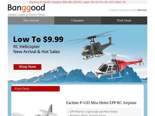 [RC Toy Sale From Only $9.99!] Flywoo Explorer LR4 FPV Drone $169.99! EV100 FPV Googles $98.89!