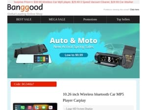 Auto & Moto Sales>>$29.99 500w Car Washer! ANGWATT F1 1000w E-Scooter $489.3! 1280Wh BMS LiFePO4 Battery $166.99!