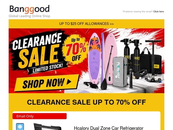 💥Huge Warehouse Sale – All Categories Up To 70% OFF, $27.99 14400mAh Jump Starter >>
