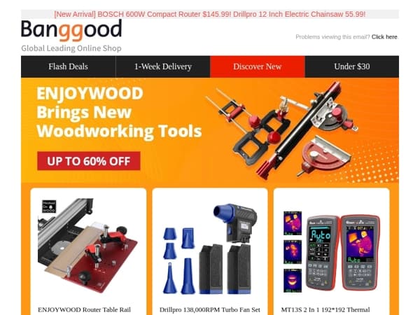 [Brand New] ENJOYWOOD Woodworking Tools Up to 60% Off! FNIRSI 3-in-1 Oscilloscope Signal Generator$54.99!