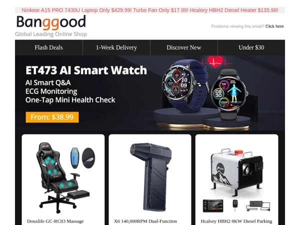 [Super Price Clearance🔥!]  NANROBOT C1 48V 500W E-Scooter Clearance Only $399! ATOMSTACK Swift 7W Laser Engraver Only $139.99!