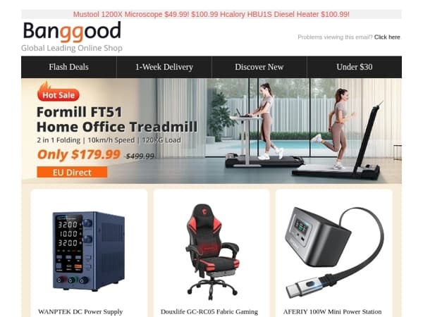 [Sunday 48Hrs Clearance!] $43.99 WANPTEK Adjustable DC Power Supply! $348.41 1000W Motor E-Scooter! $149.99 Artillery SW X3 3D Printer!