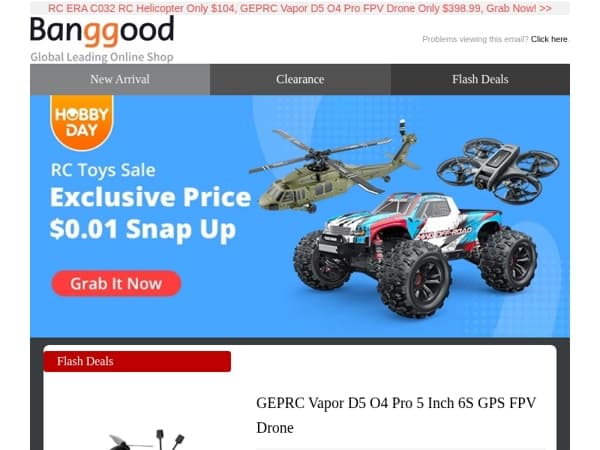 [Hobby Day RC Sale Start Now!] Exclusive Price & $0.01 Snap Up! Save Max 86.3%! Grab It Now! >>