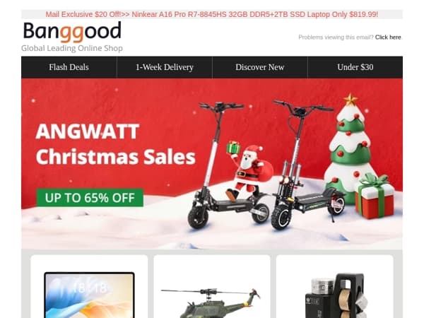 [Christmas Sale Coming🔥!]  Wood Rowing Machine Only $174.99! Hcalory HBS1S Diesel Heater $94.99! ANGWATT F1 Scooter $489.30!