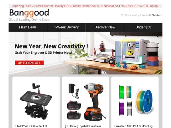 [ 2026 New Year Sale! ] Limited Quantity Refurbished WQ-W4 Pro E-Scooter Only $189.99! 1KG PLA 3D Filament Only $10.99!
