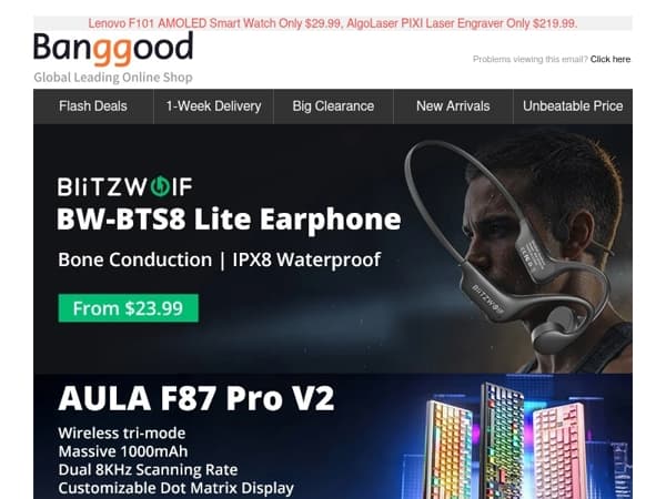 🔥BlitzWolf BW-BTS8 Lite bluetooth Earbuds From $23.99, Only $41.99 Geeetech PLA Multicolor 3D Printer Filament.