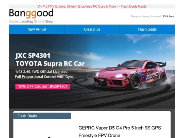 May Flight Season Sale | Up to 60% OFF FPV & RC Gear Inside>>✈️