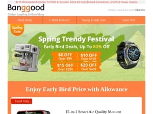 [$20 OFF Allowance for Spring Trendy Early Bird Sale] Up to 80% OFF! Only $23.99 MUSTOOL Air Quality Monitor >>