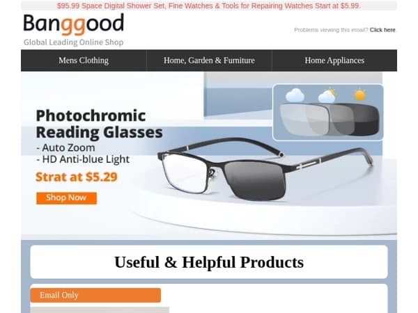 [Start at $5.29] Photochromic Reading Glasses, 6 in 1 Digital Soil Tester PH Meter only $14.99, Shop Now>>