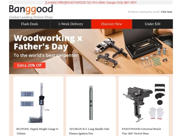 [DIY Tool & Auto] Woodworking Tools Extra 20% Off! Digital Height Gauge $36.99! ATUMAN IG1 Ignition Pen $9.99! LT03 Car Washer $75.99>>