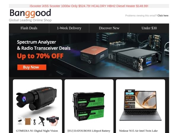 [Sunday 48Hrs Sale😉!] DATOUBOSS LiFePO4 200A Battery Only $288.99! Digital Night Vision Monocular Only $23.99!