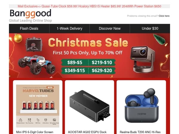 [Christmas Mail Exclusive Sale🎄!] 10KG 3D Printer Filament Only $74.99! Realme ANC TWS Earbuds Only $22.99! Enjoy It Now!