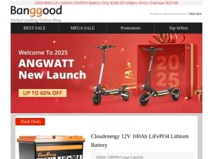 [ Time Limited Up to 70% OFF!] ANGWATT Brand Deals Start! ANGWATT CS1 E-Scooter Only $569! Kroak L1 Built-in Tank Diesel Heater $76.99!
