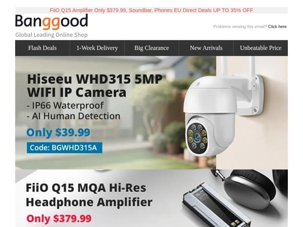 [New] Only $39.99 Hiseeu WHD315 Camera, FOSSIBOT F109 S Phone Only $159.99! SHOP NOW >