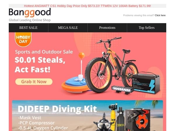 [Hobby Day Outdoor Sale!] The Lowest Price Since 2024🤗! E-Scooter/Battery Pack/Surfboard Save Max 60%!