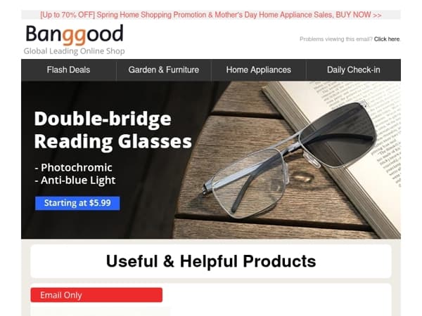 [Start at $5.99] Practical Photochromic Reading Glasses, Proscenic Top Brand Sales UP TO 70% OFF >>