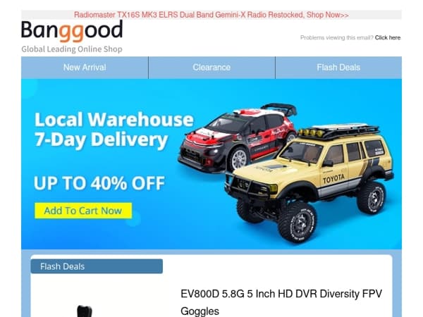 ✈️🚗 RC Summer Sale: Up to 40% OFF on Local Warehouse Items & Radiomaster TX16S MK3 is Back in Stock!