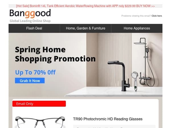 [Spring Deals] FMART T11 Window Cleaning Robot Only $152.99, TR90 Photochromic HD Reading Glasses only $8.99