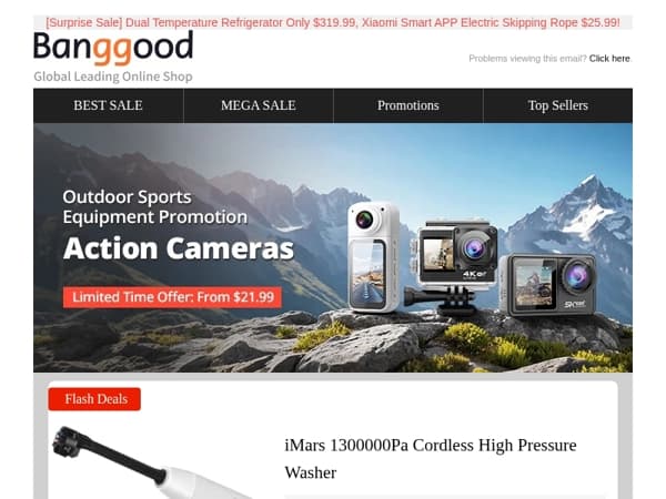 [UP TO 70% OFF] High Pressure Car Washer only $55.99, 26Inch 48V 10.4Ah Electric Bike Only $799.99!, Shop Now>>