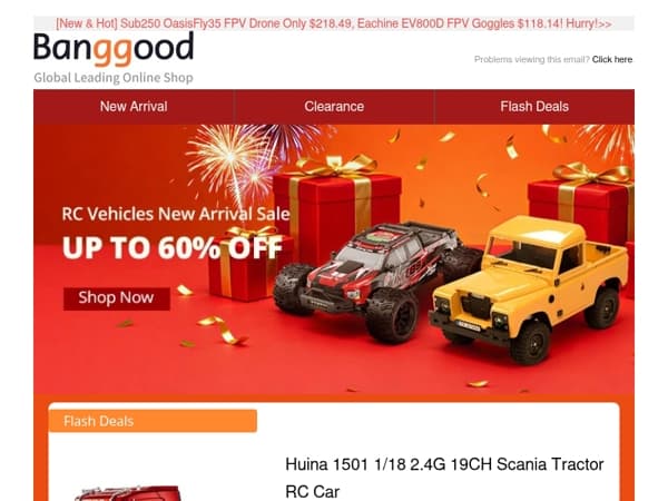 [New Year Unbeatable Price] Up to 80% Off For RC Toys! 1/18 Scania Tractor RC Car Only $61.99! Grab Now!>>