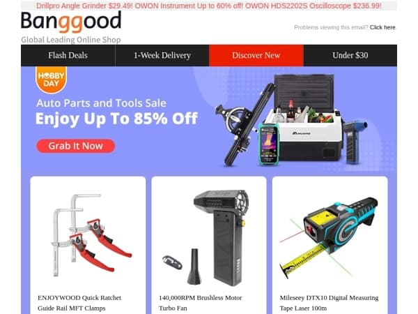 [Hobby Day Tools Ultra Low Price Sale!]  Drillpro Cordless Angle Grinder $29.49! 1200X Digital Microscope $44.99! More Inside>>