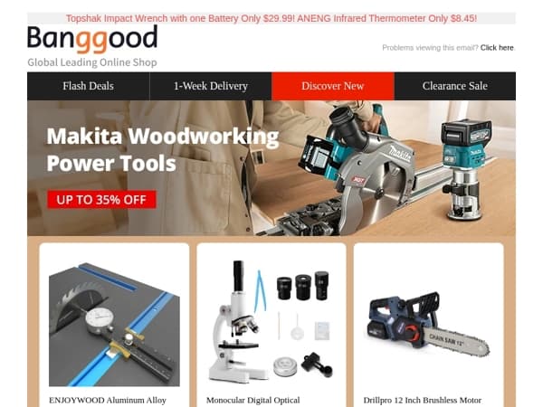 [DIY Tools & Auto] Makita Woodworking Power Tools UP TO 35%OFF! HONGDUI Hooked On Wood MT-2465 PRO Scriber Only $123.99!
