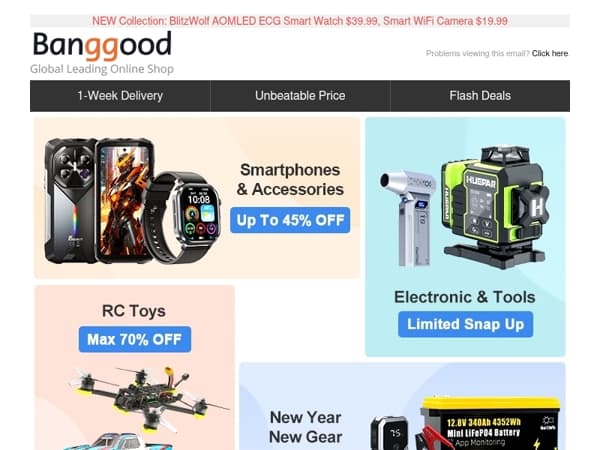 Check out this week's new savings! Car Jump Starter with Air Compressor $59.99